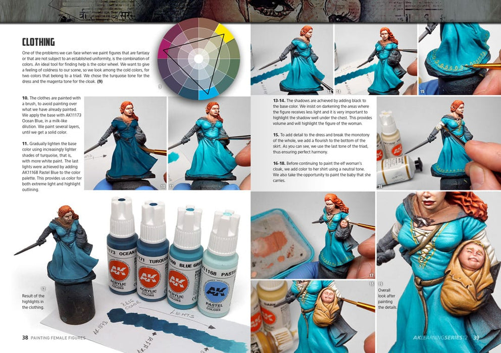 AK Interactive 520 Learning Series 12: Painting Female Figures Book