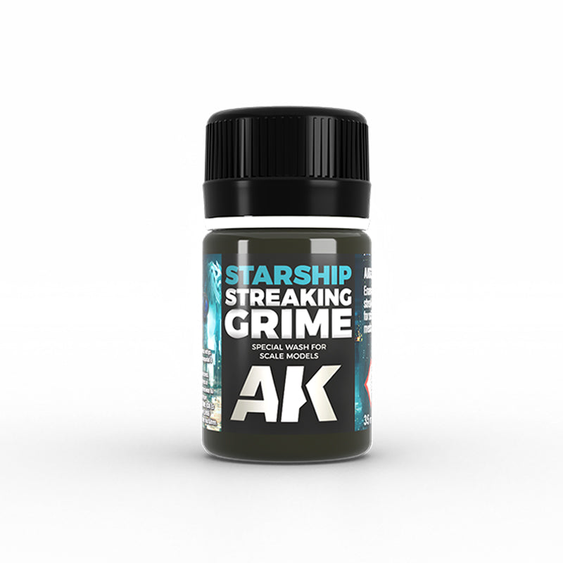 AK Interactive 637 Starship Streaking Grime Enamel Paint 35ml Bottle
