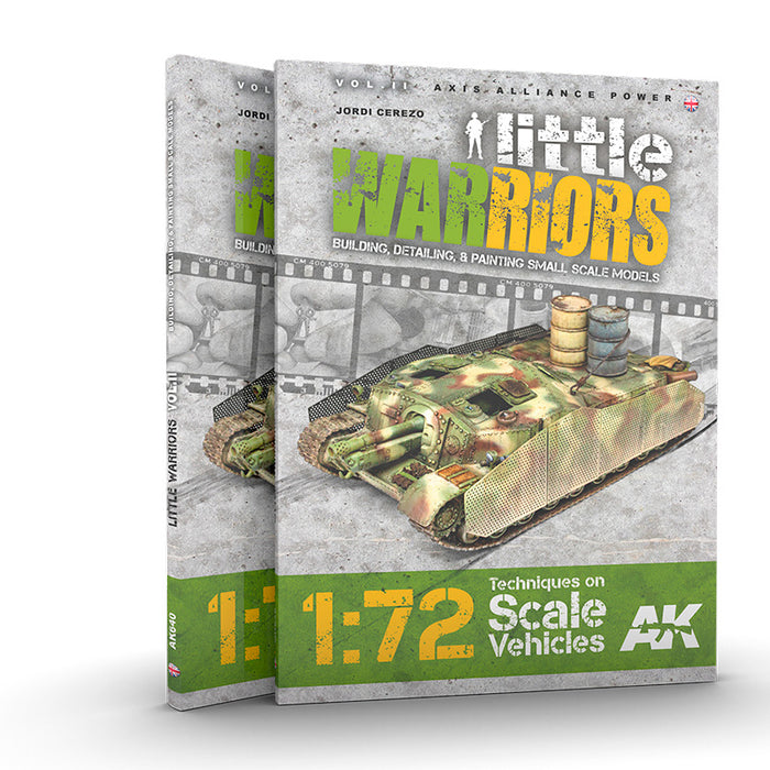 AK Interactive 640 Little Warriors Vol.2: Axis Alliance Power Techniques 1/72 Scale Vehicles Book