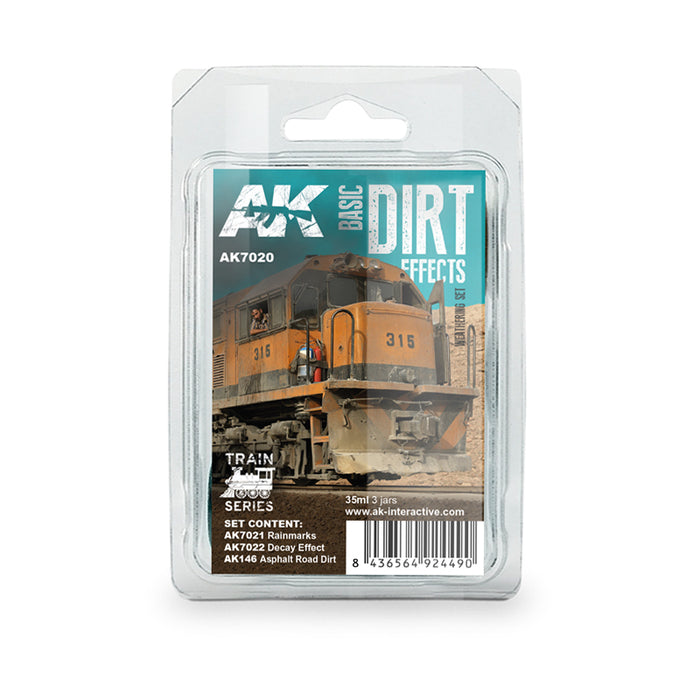 AK074 / AK7021 Rainmarks
AK675 / AK7022 Decay Effect
AK146 Asphalt Road dirt