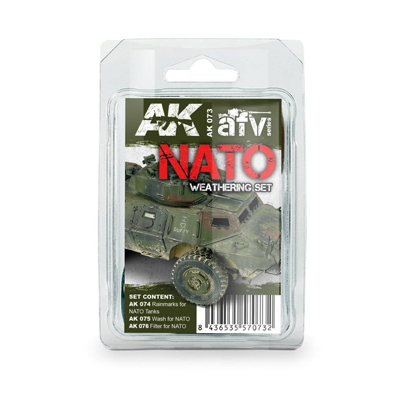 AK Interactive 73 NATO Camouflage Enamel Paint Set (74, 75, 76)