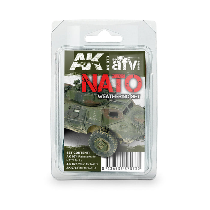 AK Interactive 73 NATO Camouflage Enamel Paint Set (74, 75, 76)