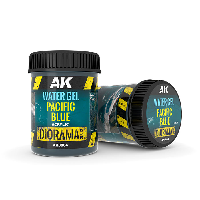 AK Interactive 8004 Diorama Series: Water Gel Pacific Blue Acrylic 250ml Bottle