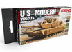 AK Interactive 801 US Modern Vehicles Colors Acrylic Paint Set (6 Colors) 17ml Bottles