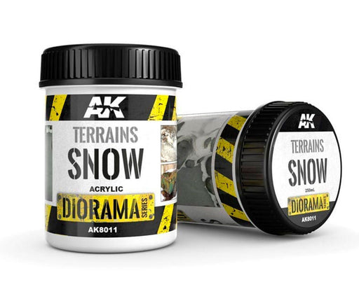 AK Interactive 8011 Diorama Series: Terrains Snow Texture Acrylic 250ml Bottle