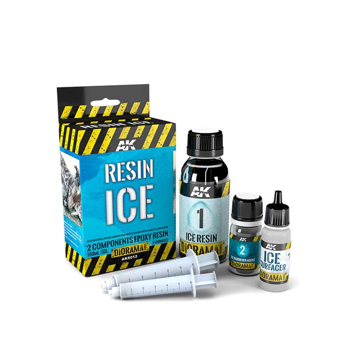 AK Interactive 8012 Diorama Series: Resin Ice Effect 2-Components Epoxy 180ml