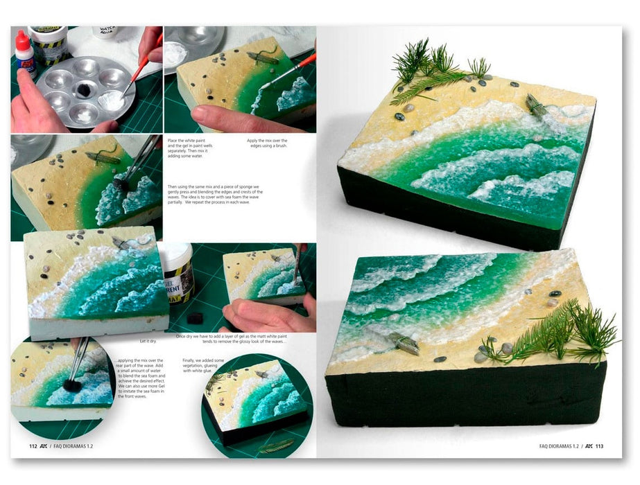 AK Interactive 8050 FAQ Dioramas 1.2 Extension: Water, Ice & Snow Modeling Guide Book