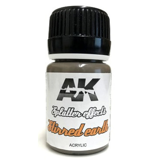 AK Interactive 8085 Splatter Effects Stirred Earth Acrylic 35ml Bottle