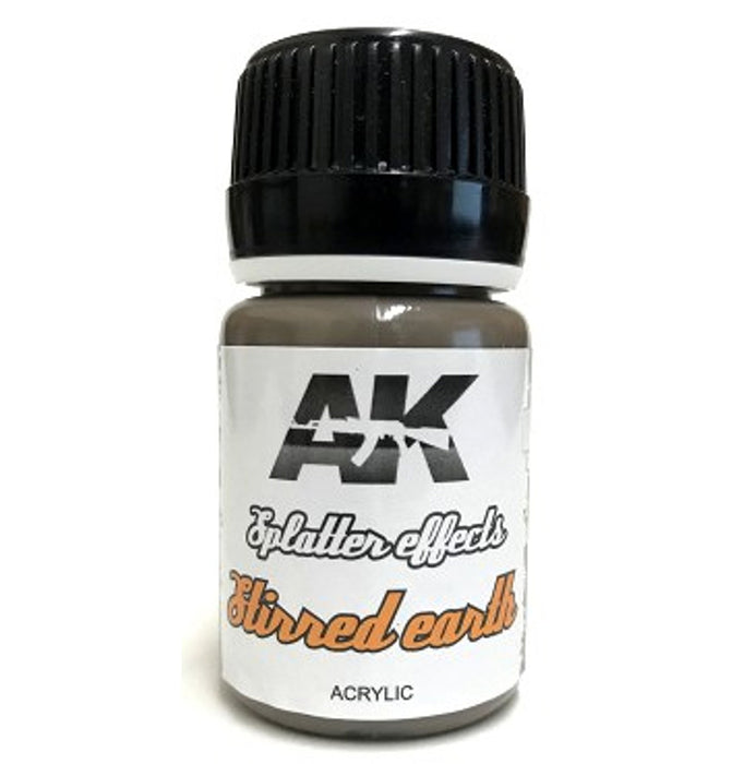 AK Interactive 8085 Splatter Effects Stirred Earth Acrylic 35ml Bottle