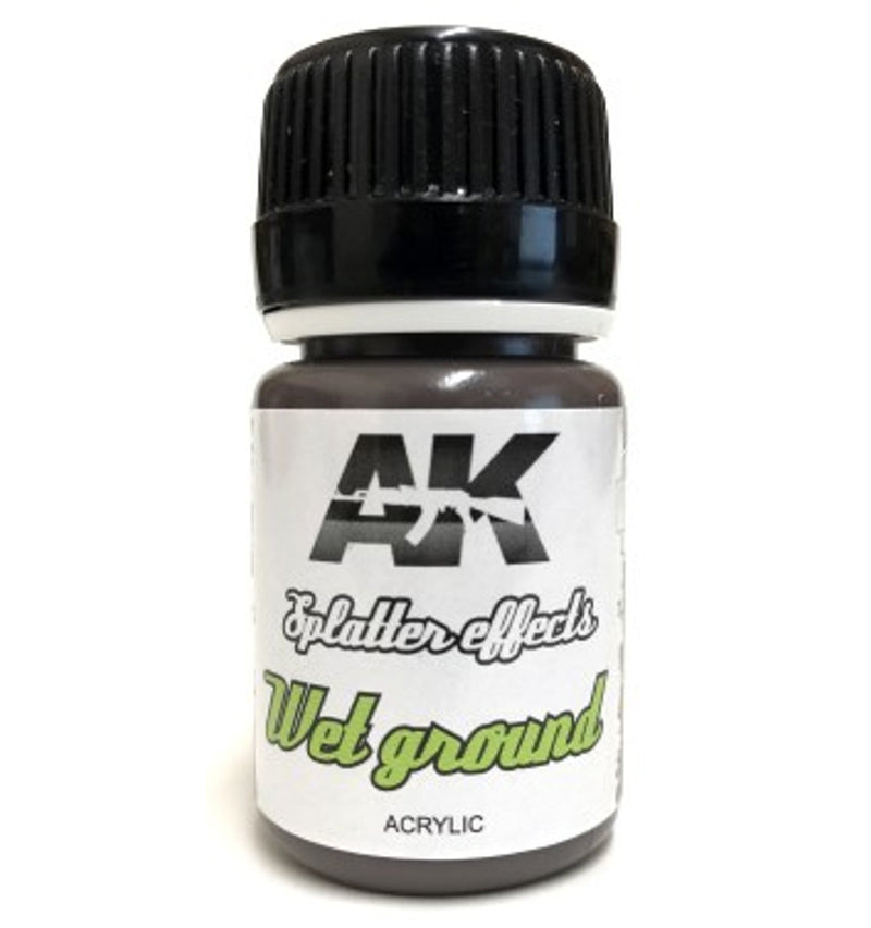 AK Interactive 8087 Splatter Effects Wet Ground Acrylic 35ml Bottle