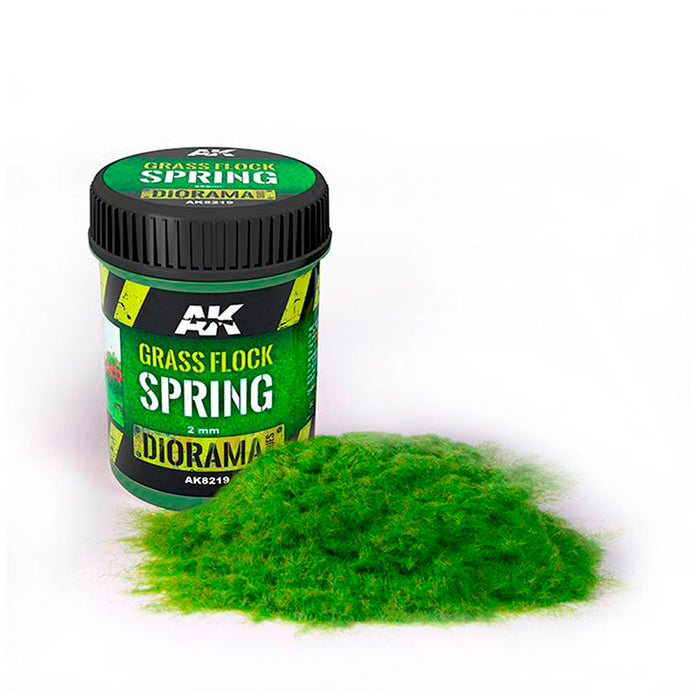 AK Interactive 8219 Diorama Series: Spring Grass Flock 250ml Bottle