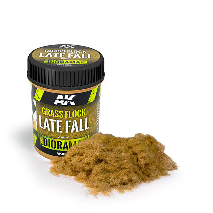 AK Interactive 8222 Diorama Series: Late Fall Grass Flock 250ml Bottle