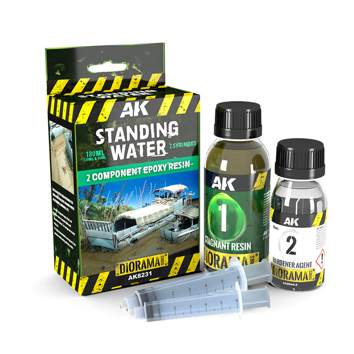 AK Interactive 8231 Diorama Series: Standing Water Effect 2-Component Epoxy Resin 180ml