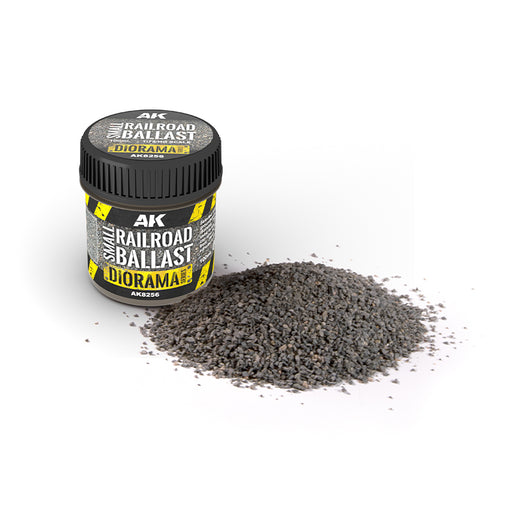 AK Interactive 8256 Diorama Series: Small Railroad Ballast 100ml Bottle