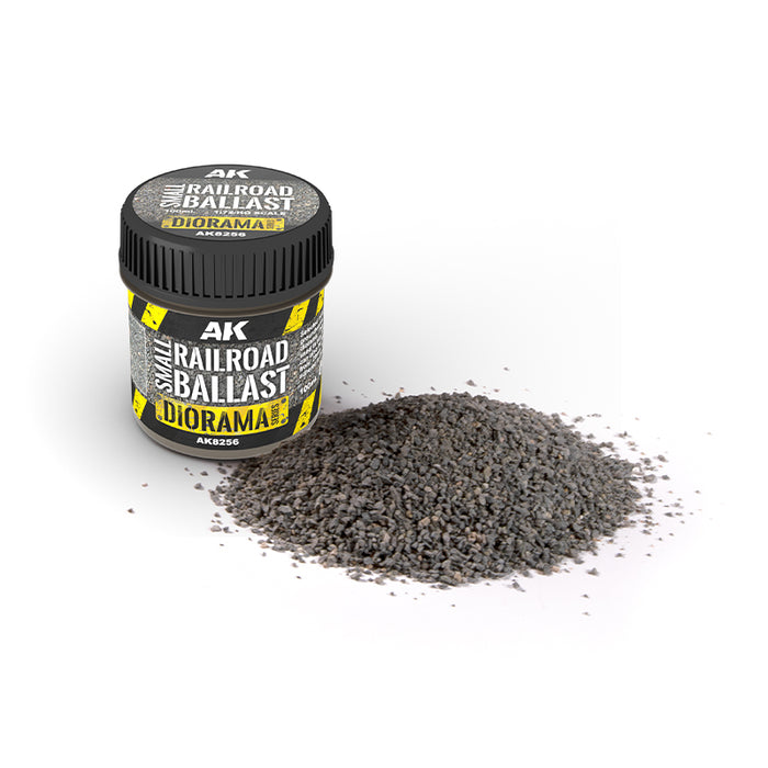 AK Interactive 8256 Diorama Series: Small Railroad Ballast 100ml Bottle
