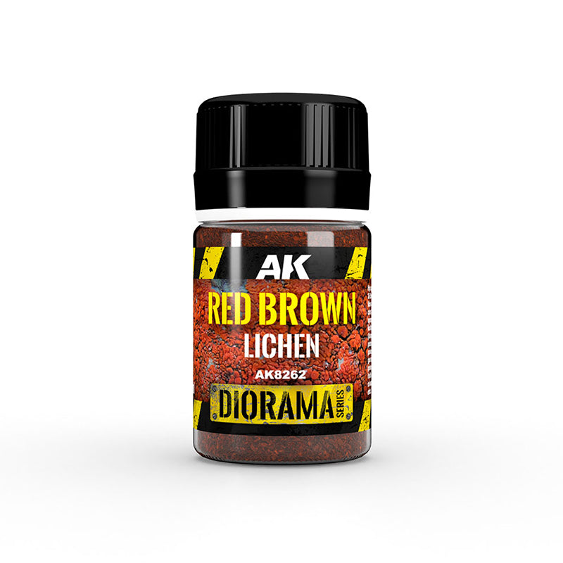 AK Interactive 8262 Diorama Series: Red Brown Lichen 35ml Bottle