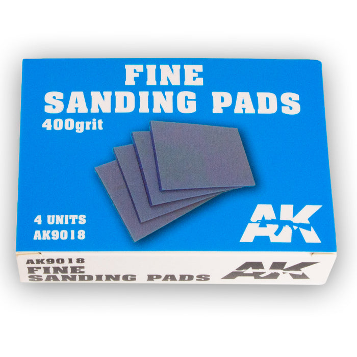 AK Interactive 9018 Fine Sanding Pads 400 Grit (4 Pack)
