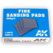AK Interactive 9018 Fine Sanding Pads 400 Grit (4 Pack)