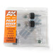 AK Interactive 9047 Paint Doser 60ml Bottles with Shaker Ball (4 Pack)