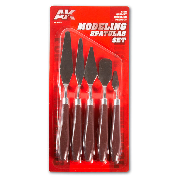 AK Interactive 9051 Modeling Spatulas Set (5 Pack)
