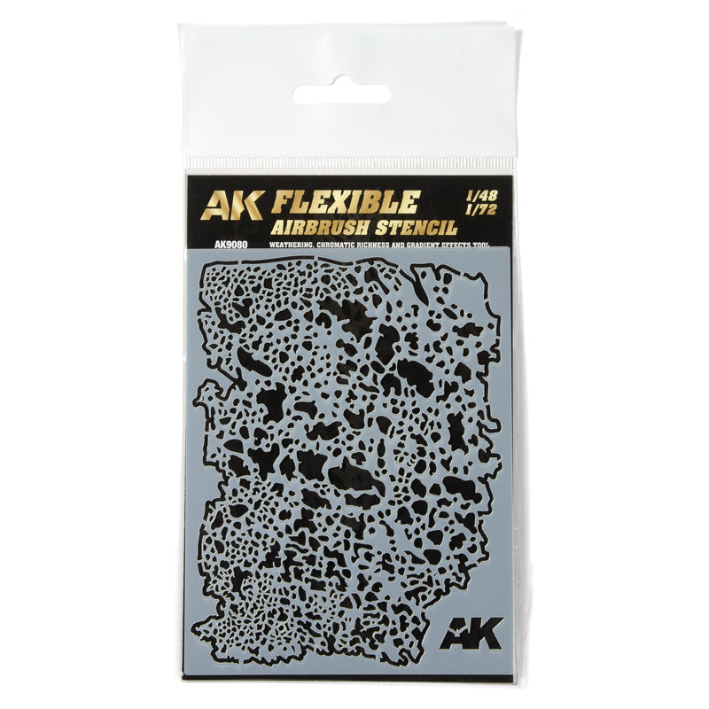 AK Interactive 9080 Flexible Airbrush Stencil for 1/48, 1/72