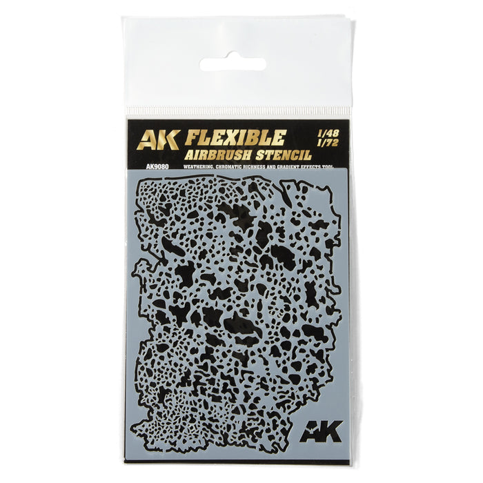 AK Interactive 9080 Flexible Airbrush Stencil for 1/48, 1/72