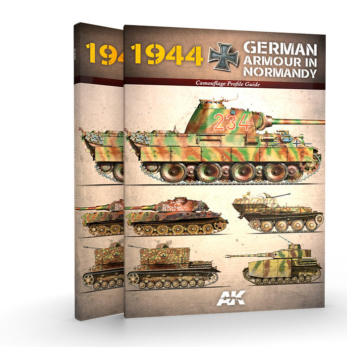 AK Interactive 916 1944 German Armour in Normandy Camouflage Profile Guide Book