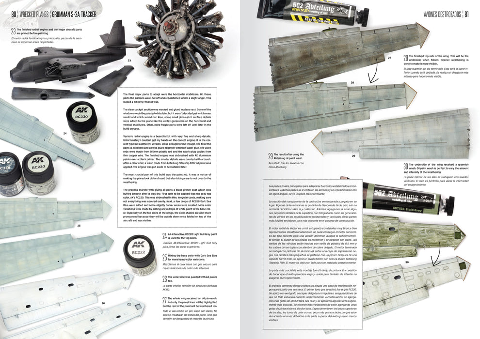 AK Interactive 918 Wrecked Planes Weathered Modeling Book