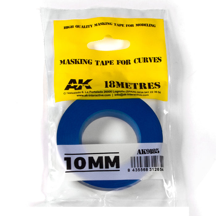 AK Interactive 9185 Blue Masking Tape for Curves 10mm