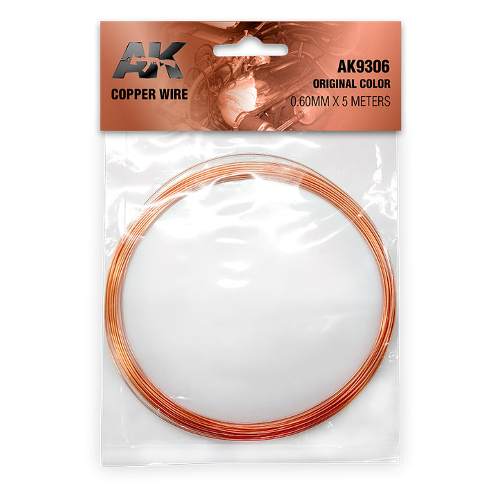 AK Interactive 9306 Copper Wire 0.60mm x 5 meters
