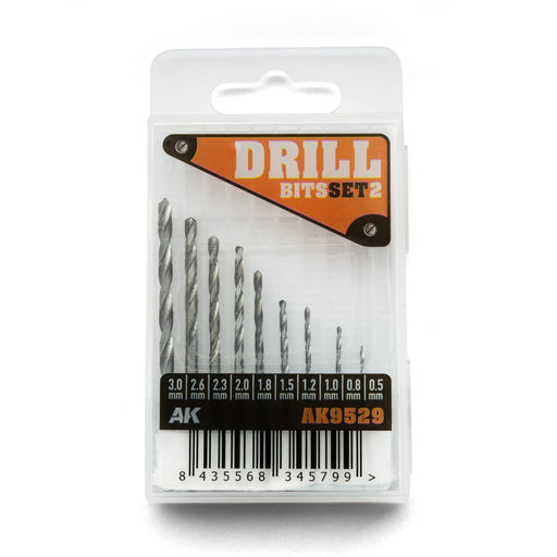 AK Interactive 9529 Drill Bits Set 2 (10 Bits)