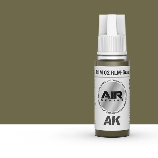 AK Interactive AK11812 RLM 02 Camouflage Gray 3Gen Acrylic Paint 17ml Bottle (Air Series)