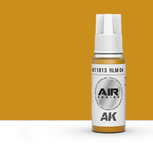 AK Interactive AK11813 RLM 04 Aviation Yellow 3Gen Acrylic Paint 17ml Bottle (Air Series)