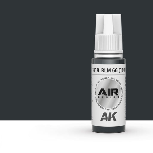 AK Interactive AK11819 RLM 66 (1938) Schwartzgrau / Black-Grey 3Gen Acrylic Paint 17ml Bottle (Air Series)