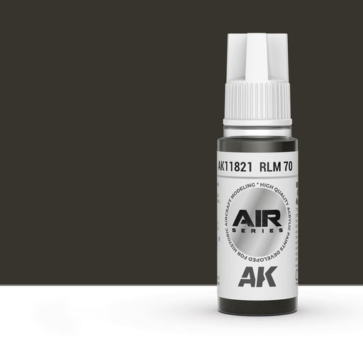 AK Interactive AK11821 RLM 70 Schwarzgrün / Black Green 3Gen Acrylic Paint 17ml Bottle (Air Series)