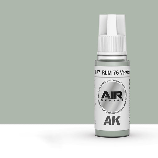 AK Interactive AK11827 RLM 76 Version 1 Light Blue-Grey 3Gen Acrylic Paint 17ml Bottle (Air Series)