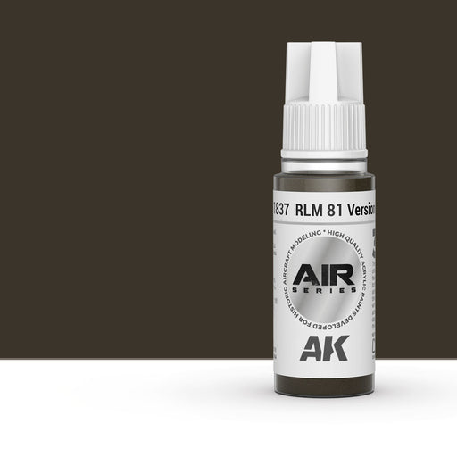 AK Interactive AK11837 RLM 81 Version 3 Dark Olive/Brown 3 Gen Acrylic Paint 17ml Bottle (Air Series)