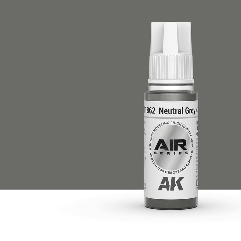 AK Interactive AK11862 Neutral Grey 43 3 Gen Acrylic Paint 17ml Bottle (Air Series)