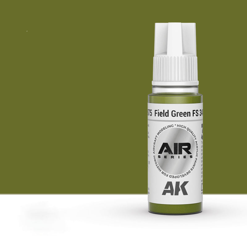 AK Interactive AK11875 Field Green FS34097 3 Gen Acrylic Paint 17ml Bottle (Air Series)