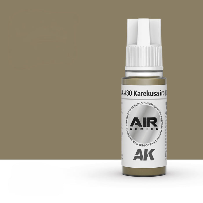 AK Interactive AK11905 IJA #30 Karekusa Iro Yellow-Green 3Gen Acrylic Paint 17ml Bottle (Air Series)