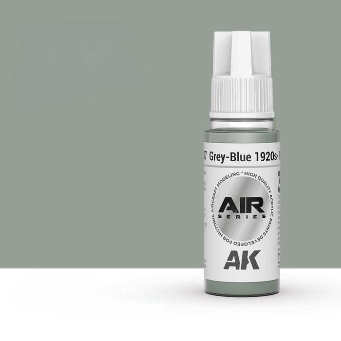AK Interactive AK11907 Grey-Blue 1920s-1930S 3Gen Acrylic Paint 17ml Bottle (Air Series)