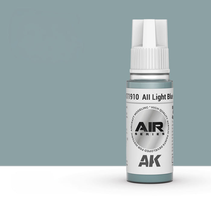 AK Interactive AK11910 All Light Blue 3Gen Acrylic Paint 17ml Bottle (Air Series)