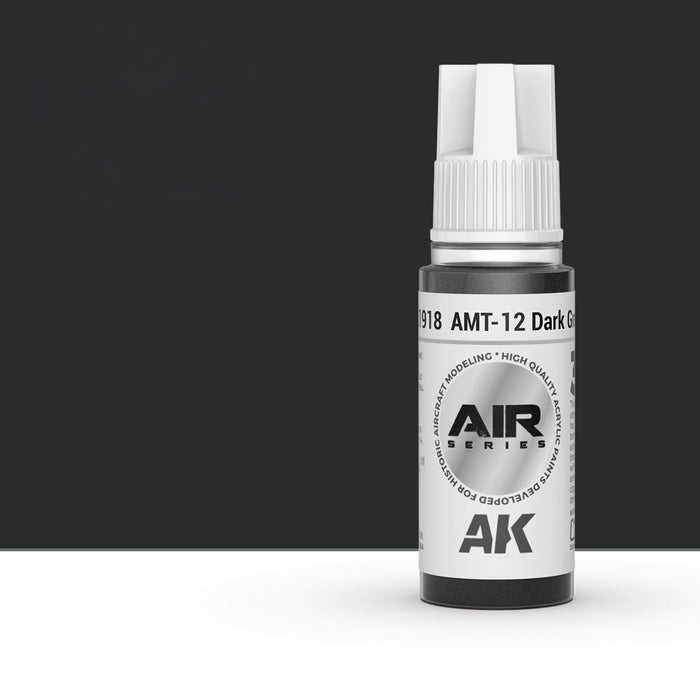 AK Interactive AK11918 AMT-12 Dark Grey 3Gen Acrylic Paint 17ml Bottle (Air Series)