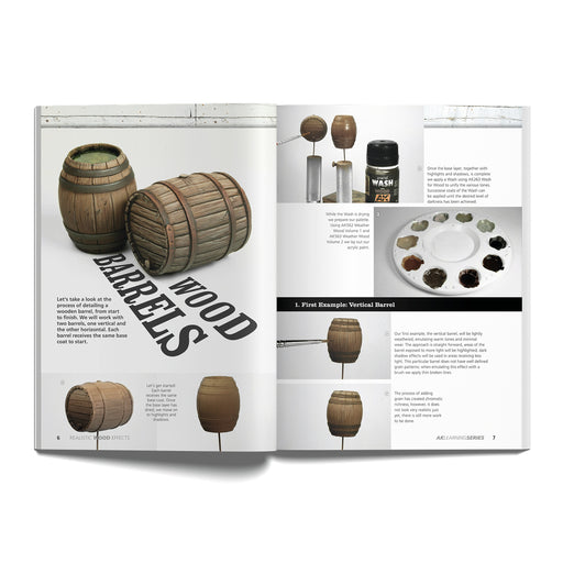 AK Interactive AK259 Learning Series 1: Realistic Wood Effects Book (Softcover)