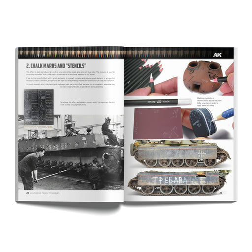 AK Interactive AK522 Learning Series 13: Weathering Pencil Techniques (Softcover)