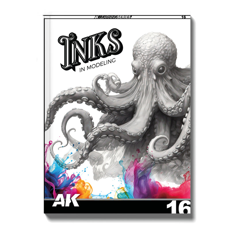 AK Interactive AK540 Learning Series 16: The Inks in Modeling Book (Softcover)