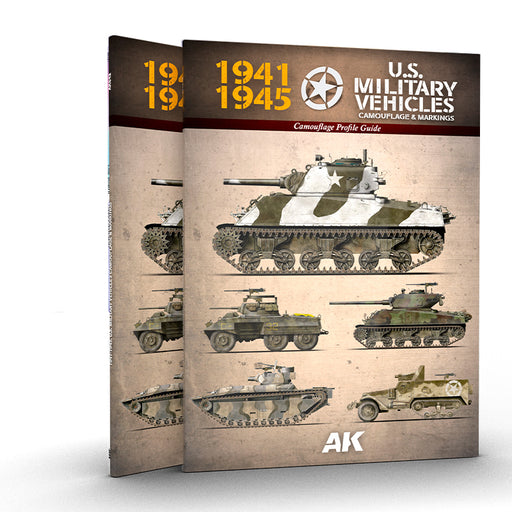AK Interactive AK642 American Military Vehicles Camouflage Profile Guide Book (Semi-Hardcover)