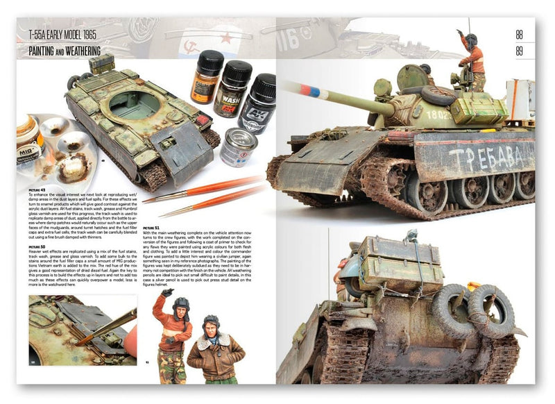 AK Interactive AK915 T-54/T-55 Modeling MiniArt Tanks Book
