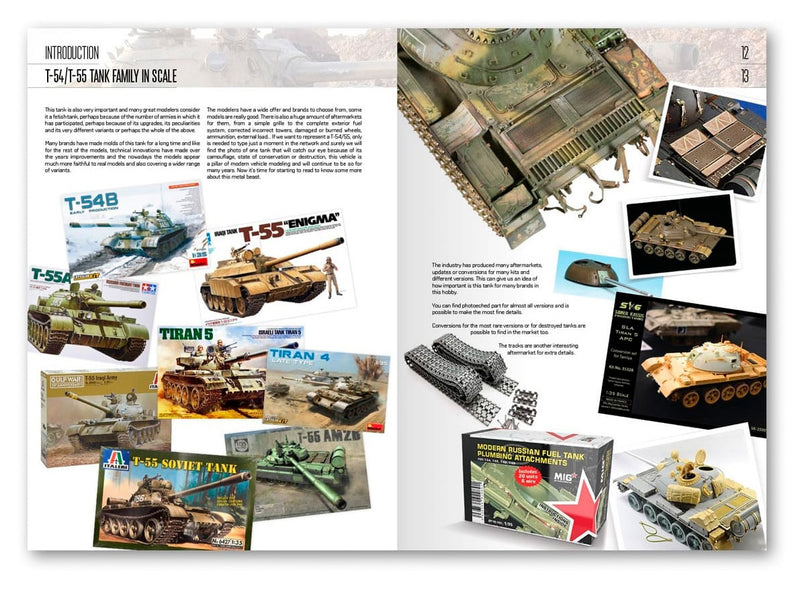 AK Interactive AK915 T-54/T-55 Modeling MiniArt Tanks Book