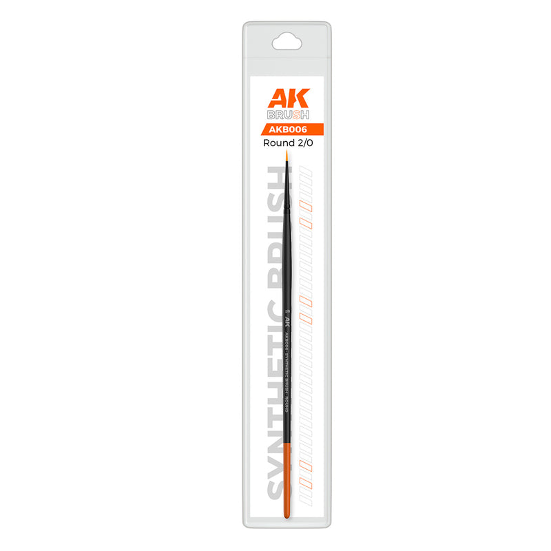 AK Interactive B006 Round 2/0 Synthetic Brush